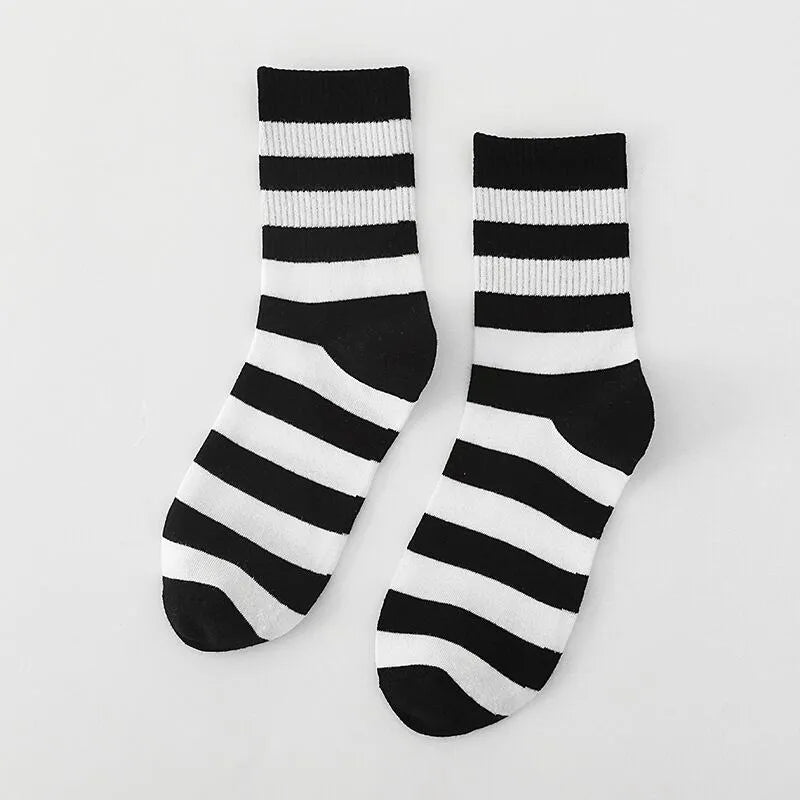 Cute Patterned Cotton Crew Socks for Women | Fun & Stylish Designs