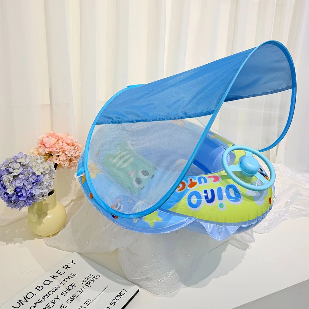 Detachable Sunshade Pool Float | Inflatable Swim Fun for All Ages
