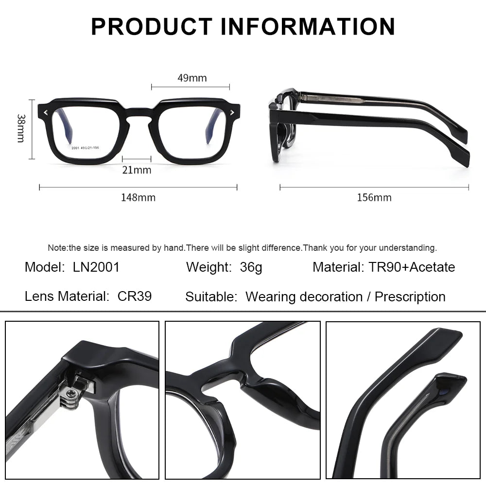 Retro Polygonal Prescription Glasses | Anti-Blue Light Eyewear