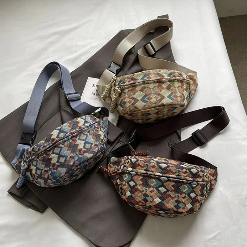 Stylish Corduroy Belt Bag for Women | Versatile Fanny Pack