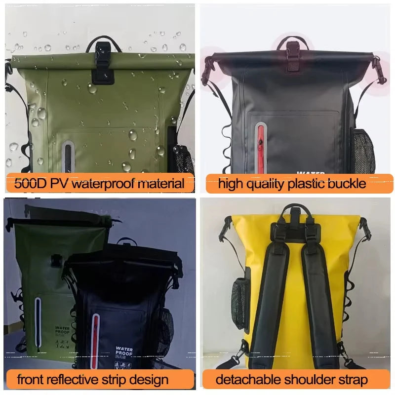 25L Waterproof Dry Bag for Fishing, Camping & Kayaking
