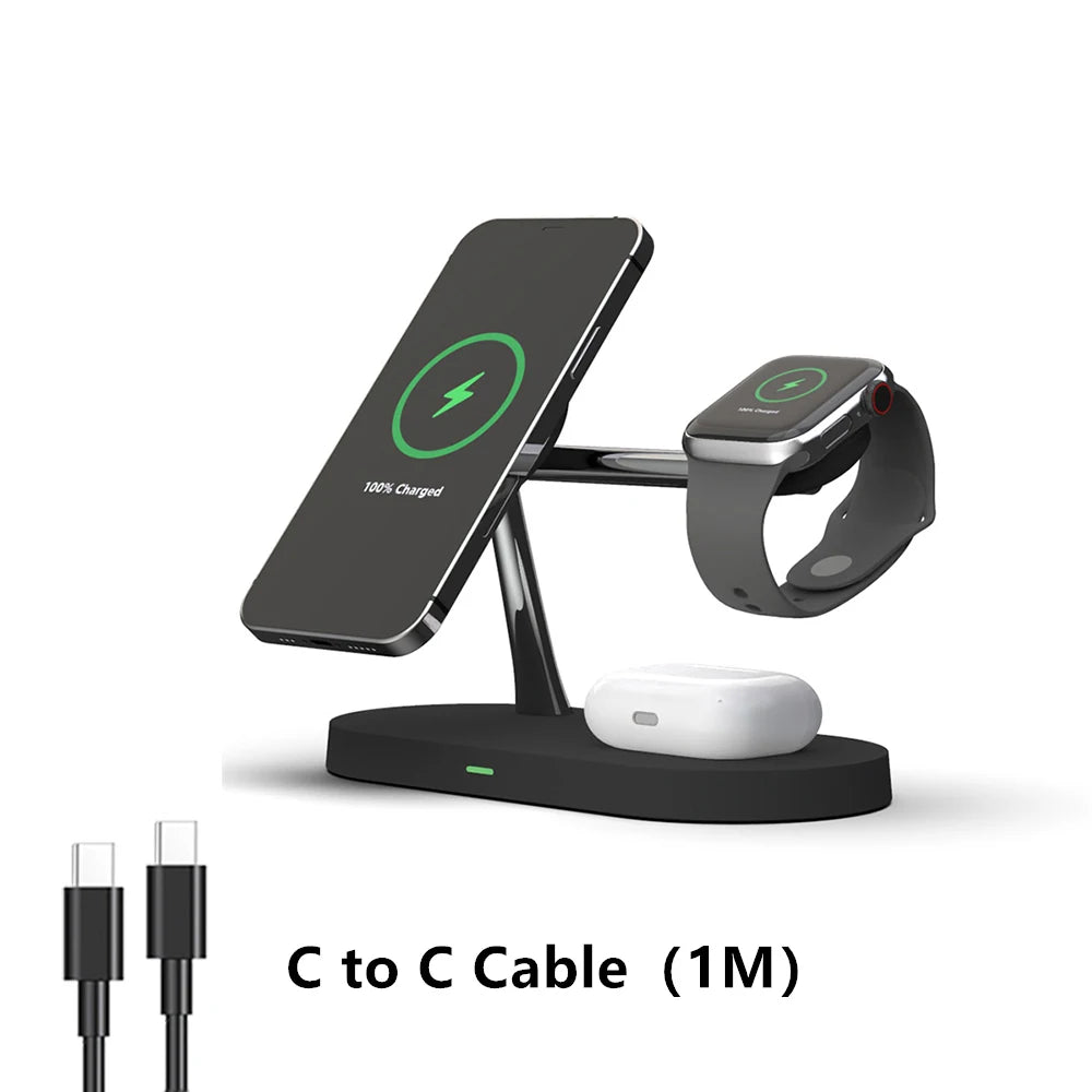 Foldable 3-in-1 Wireless Charging Station | Fast Charging & Travel Ready