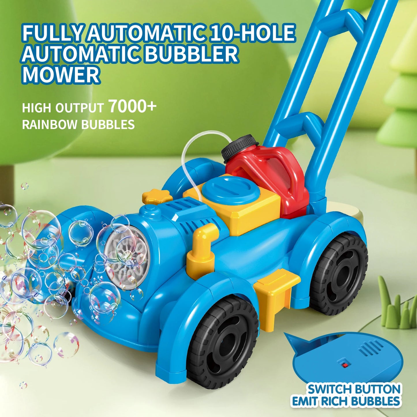 Children's Bubble Lawn Mower | Fun Outdoor Gardening Toy