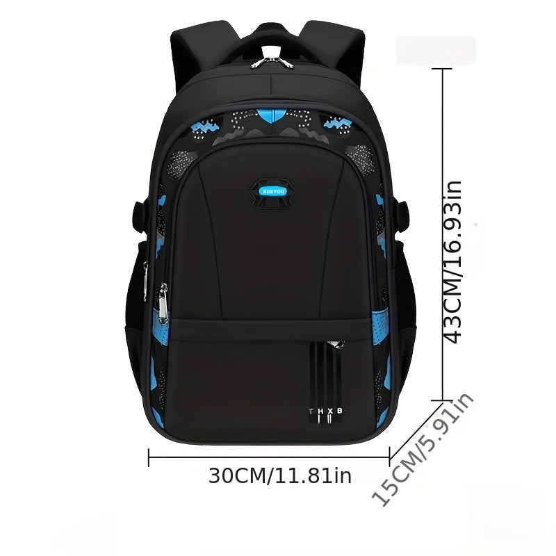 Lightweight Boys Schoolbag for Grades 1-6 | Large Capacity Kids Bag
