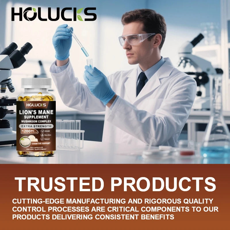 Lion's Mane Mushroom Complex Capsules | Brain & Immune Support