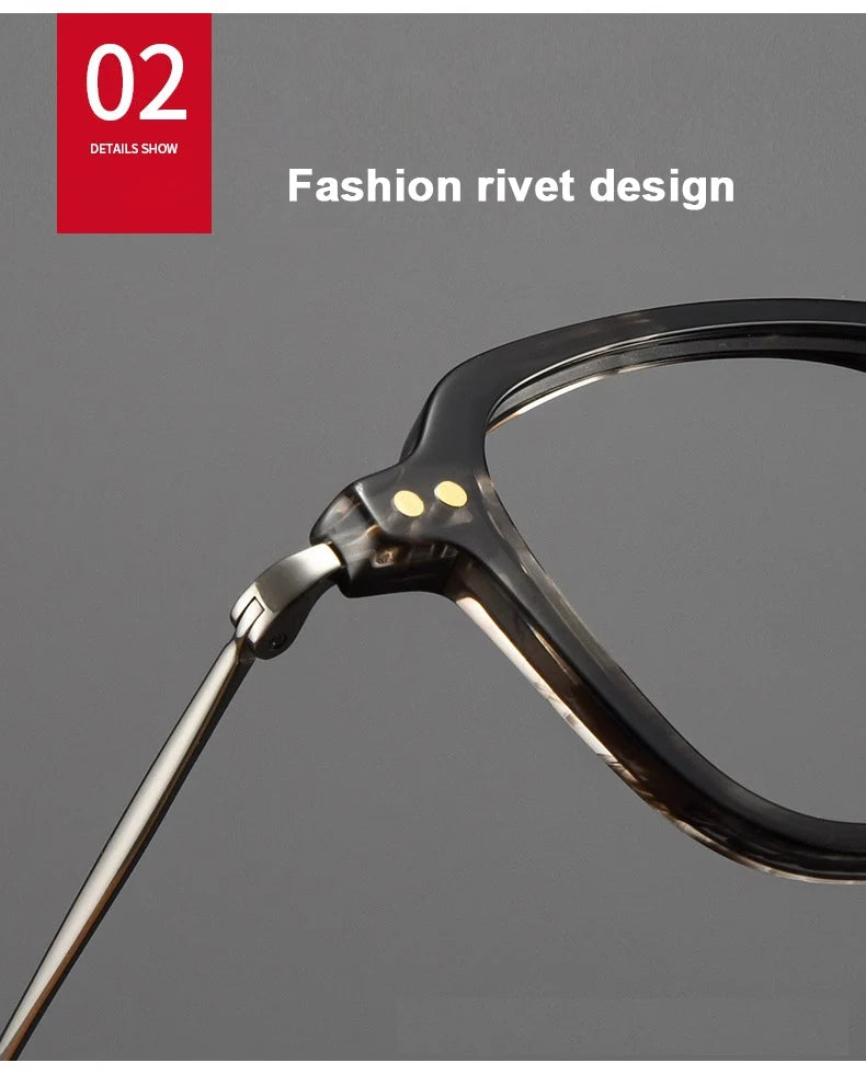 Ultra-Light Retro Square Frame Glasses | Stylish Eyewear for Trendsetters