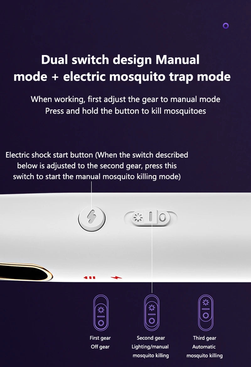 Multi-Functional Electric Bug Zapper Racket | USB Rechargeable Mosquito Killer