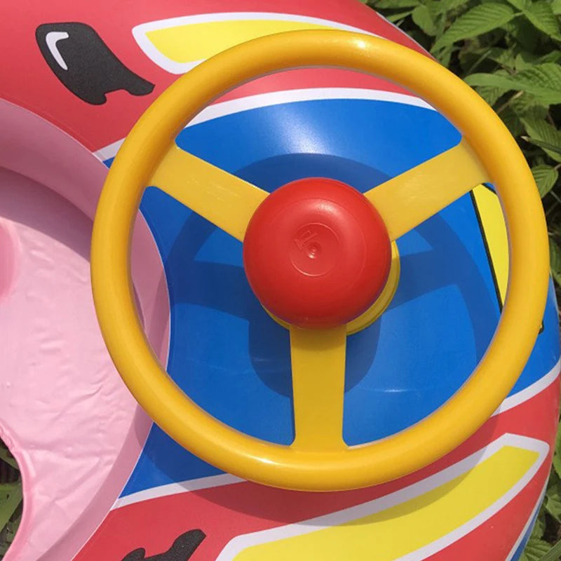 Baby Steering Wheel Inflatable Pool Float | Fun Bathtub Toy