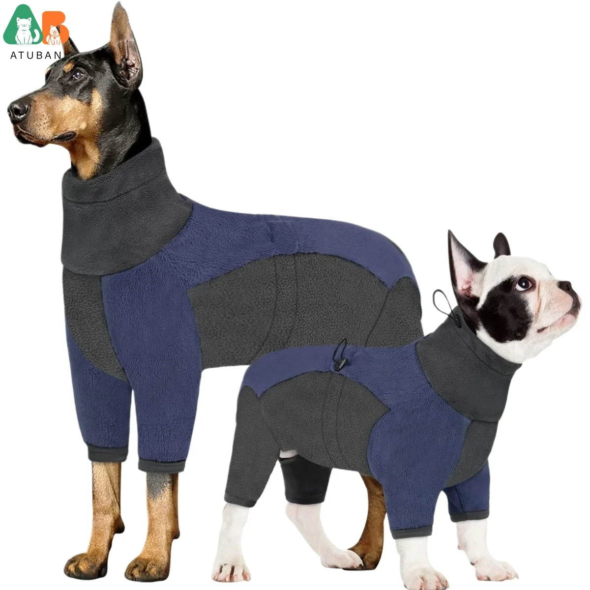 Dog Winter Coat | Warm Pullover Fleece Pajamas for Cold Weather