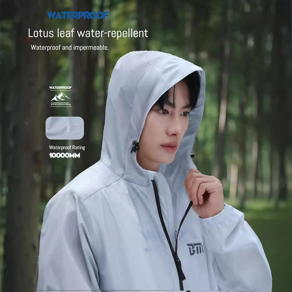 Lightweight Men's Motorcycle Raincoat | Outdoor Storm Protection