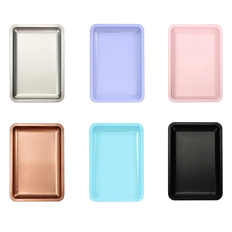 Solid Stainless Steel Rectangle Dessert Plate | Japanese-style Tray