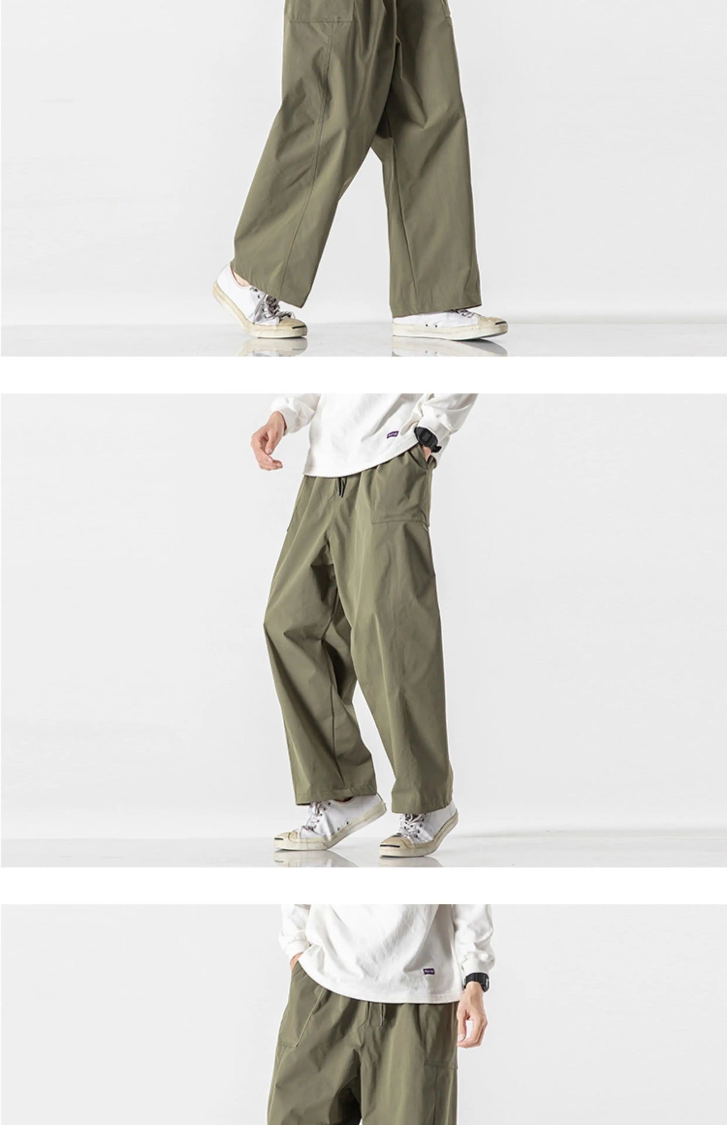 Men's Casual Wide Leg Pants | Lightweight Thin Joggers