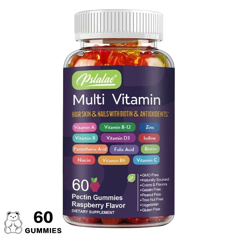Multivitamin Gummies for Energy, Skin, Hair, Immune Support