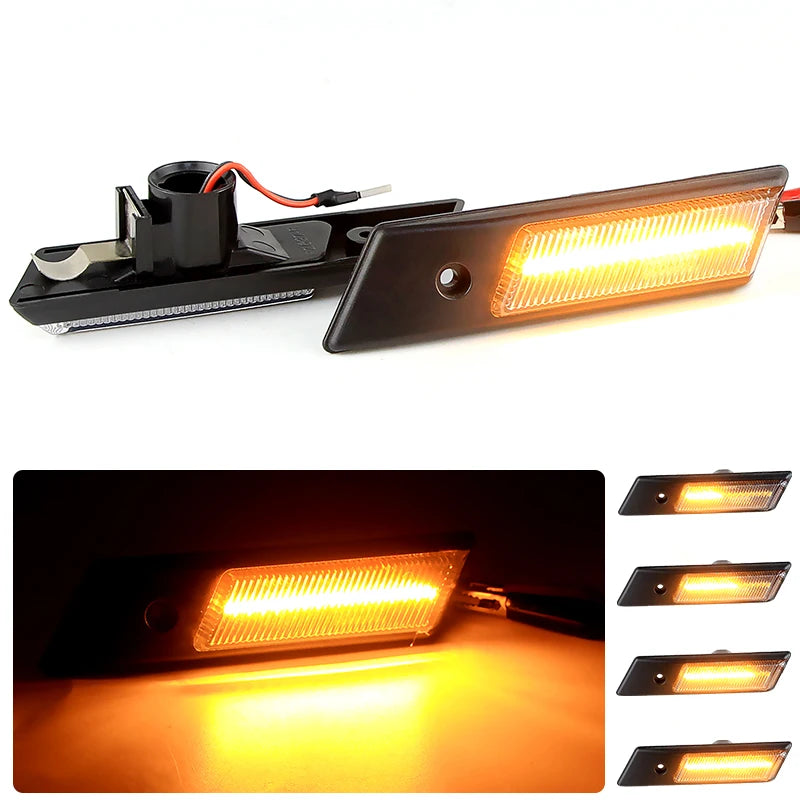 Dynamic LED Turn Signal Side Marker Lights for E36 Series