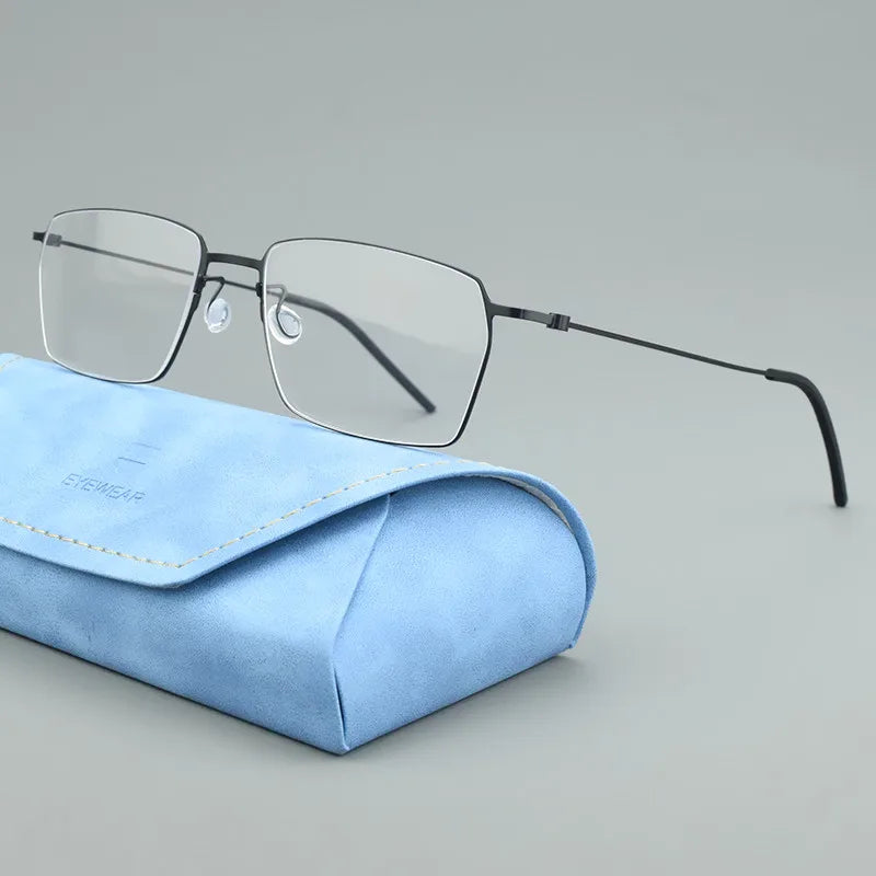 Ultra Light Titanium Eyeglasses | Retro Square Frames for All 2026