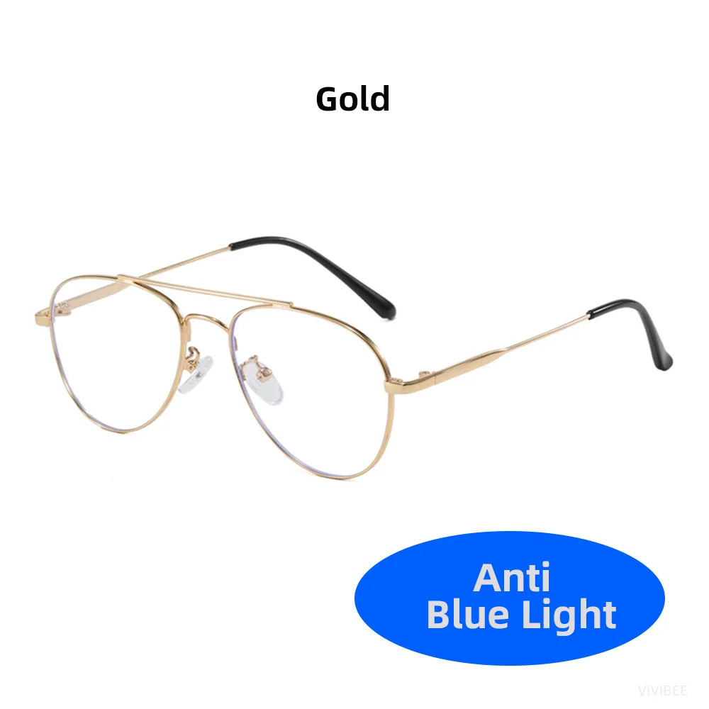 Stylish Retro Blue Light Blocking Glasses for Digital Comfort