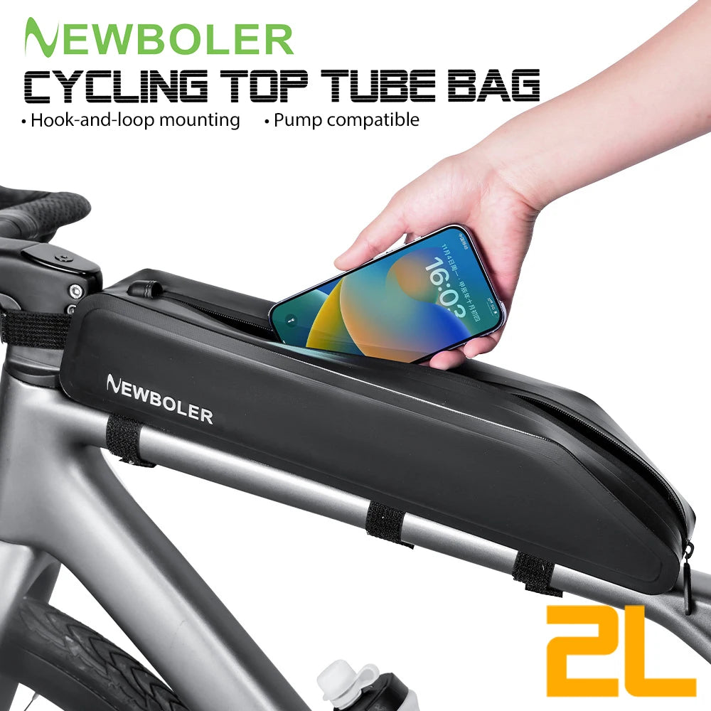 2L Bike Frame Front Tube Bag | Waterproof Cycling Pouch