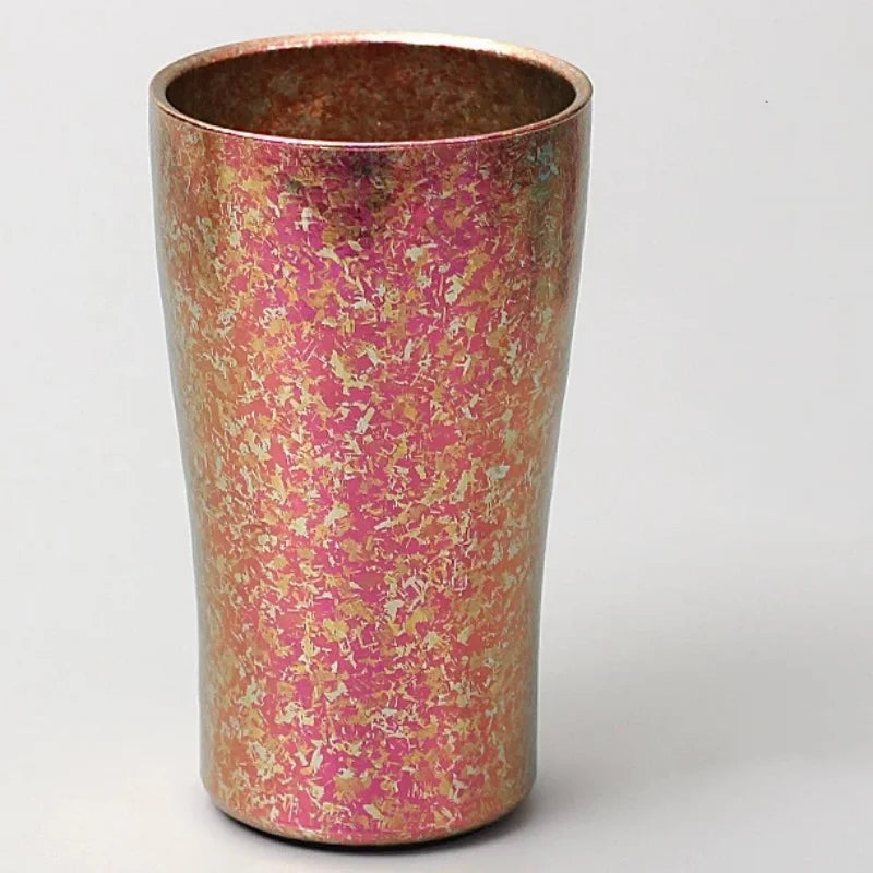 Vintage Pure Titanium Coffee Mug | Double-Layer Insulated Design