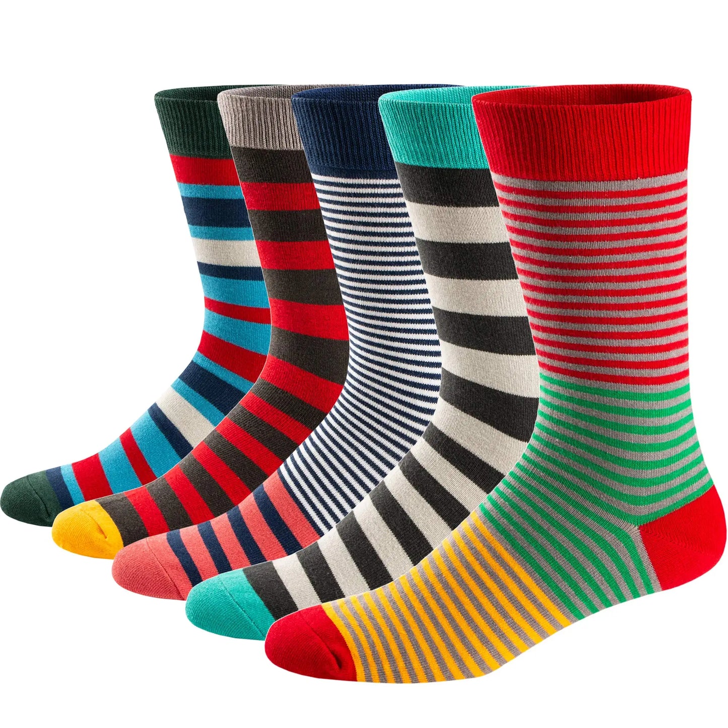 Men's Dress Socks | Breathable Cotton Crew Socks for All Occasions