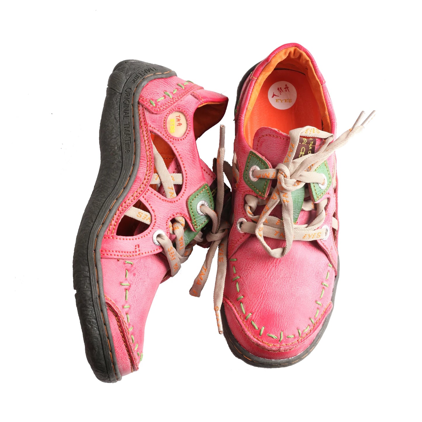 Summer Women’s Genuine Leather Lace-Up Flats | Stylish Comfort Shoes