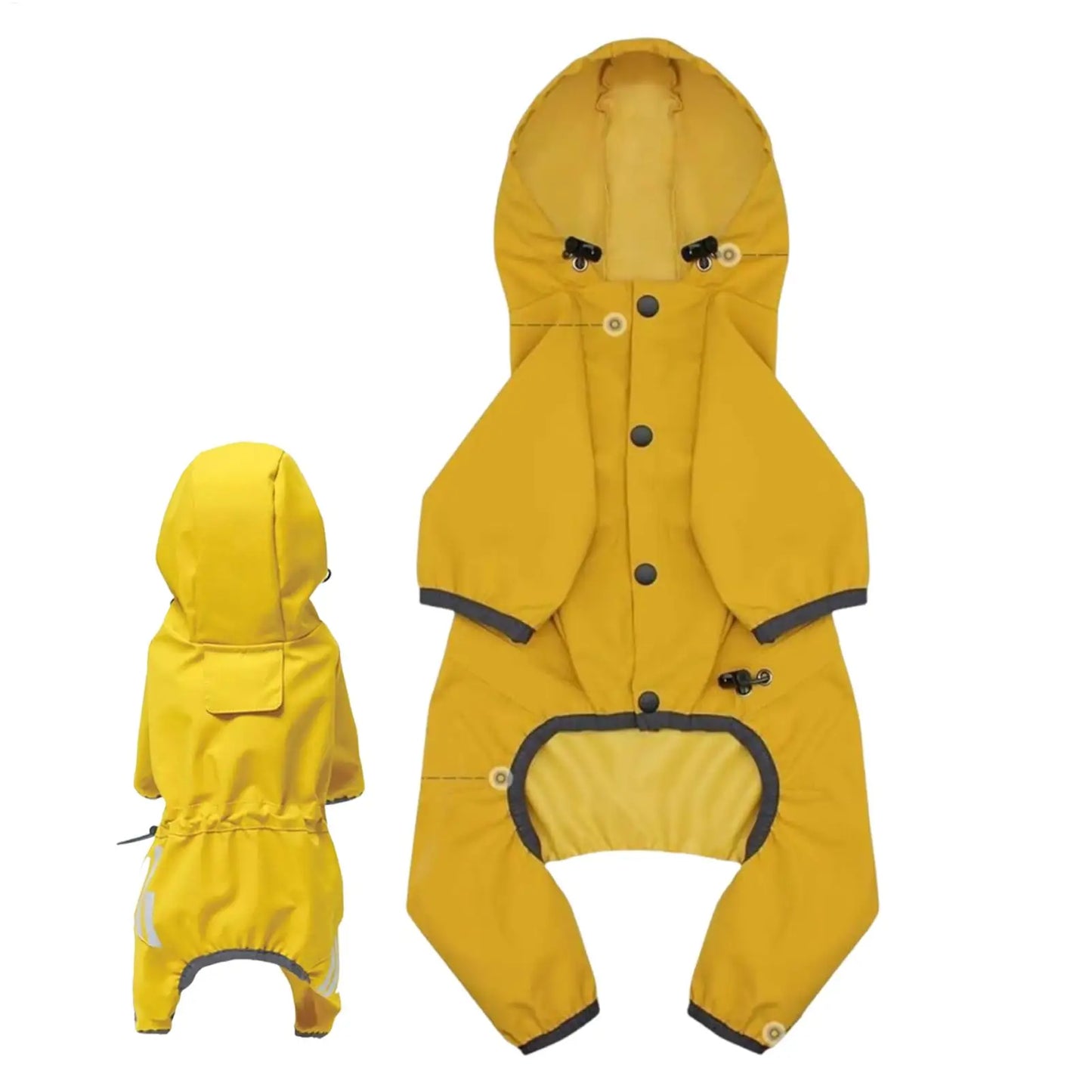 Waterproof Adjustable Dog Raincoat for All Weather Adventures
