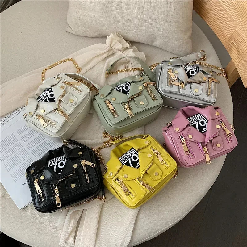 Luxury Motorcycle Shape Shoulder Messenger Bag for Women