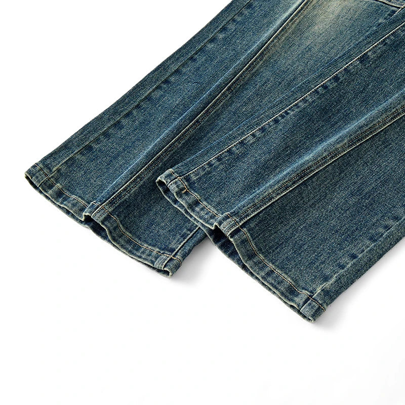 Men's Flared Boot Cut Jeans | Comfortable Vintage Casual Trousers