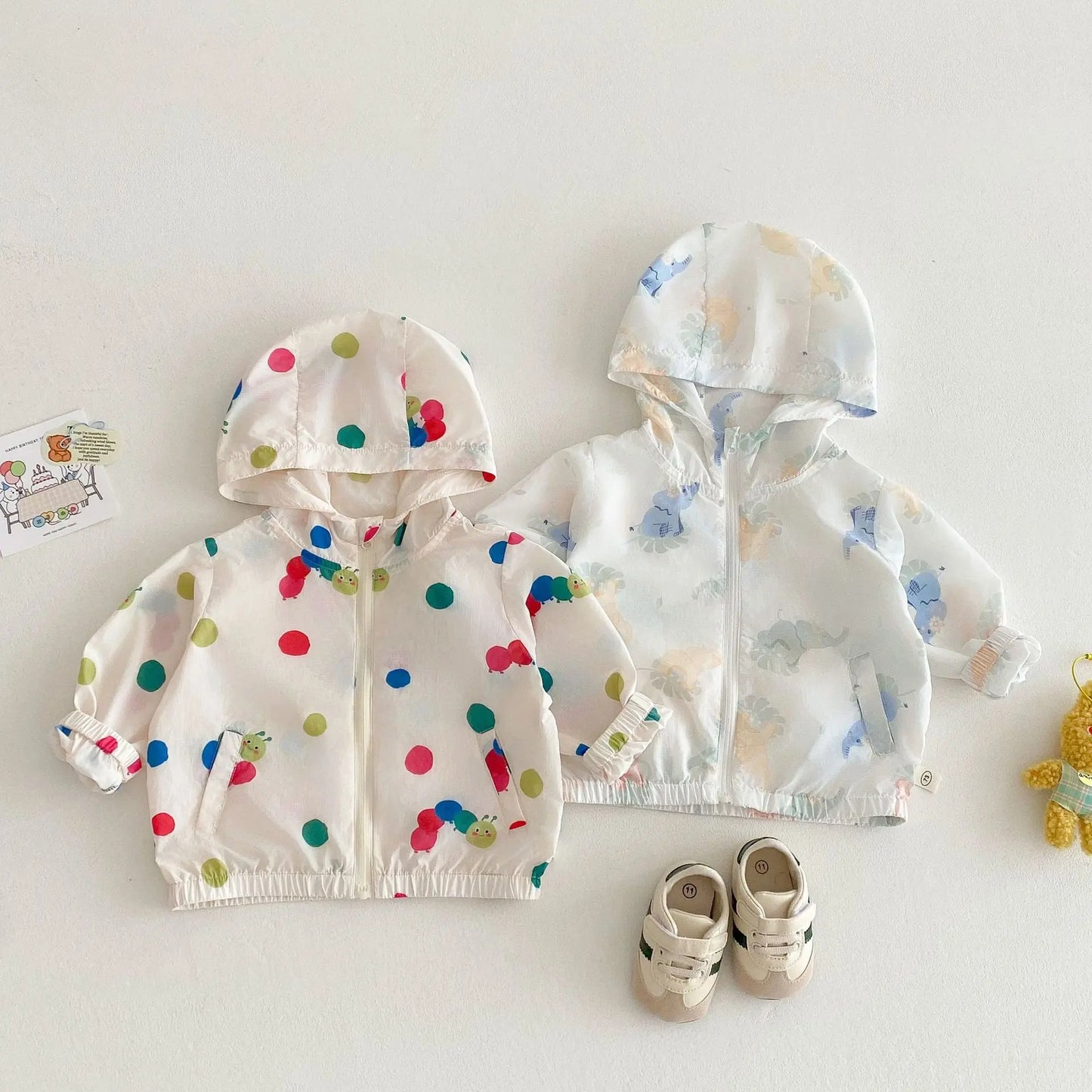Girls Hooded Cartoon Jacket | Stylish Summer Outfit for Kids