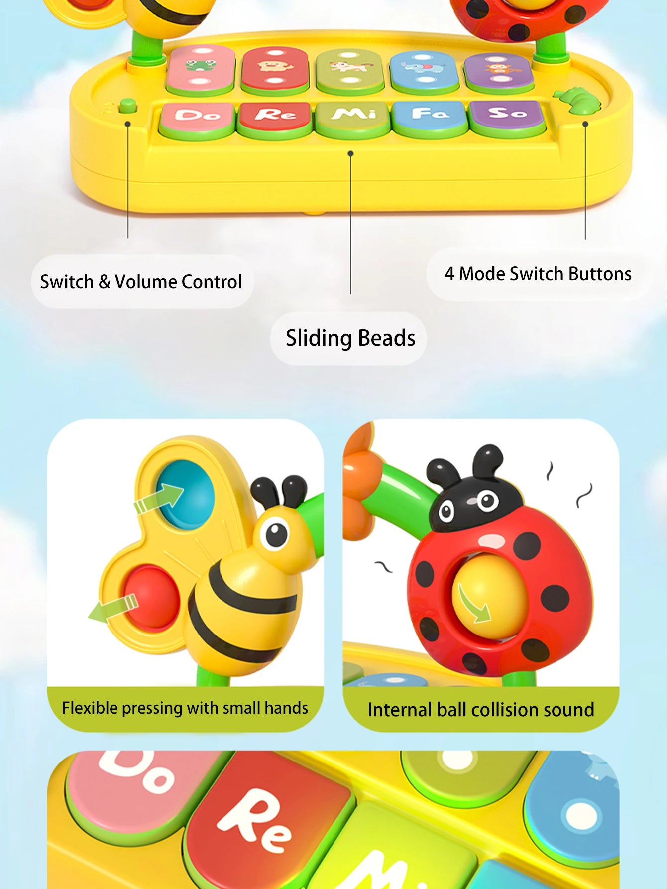 Colorful Insect Musical Instrument | Engaging Early Education Toy