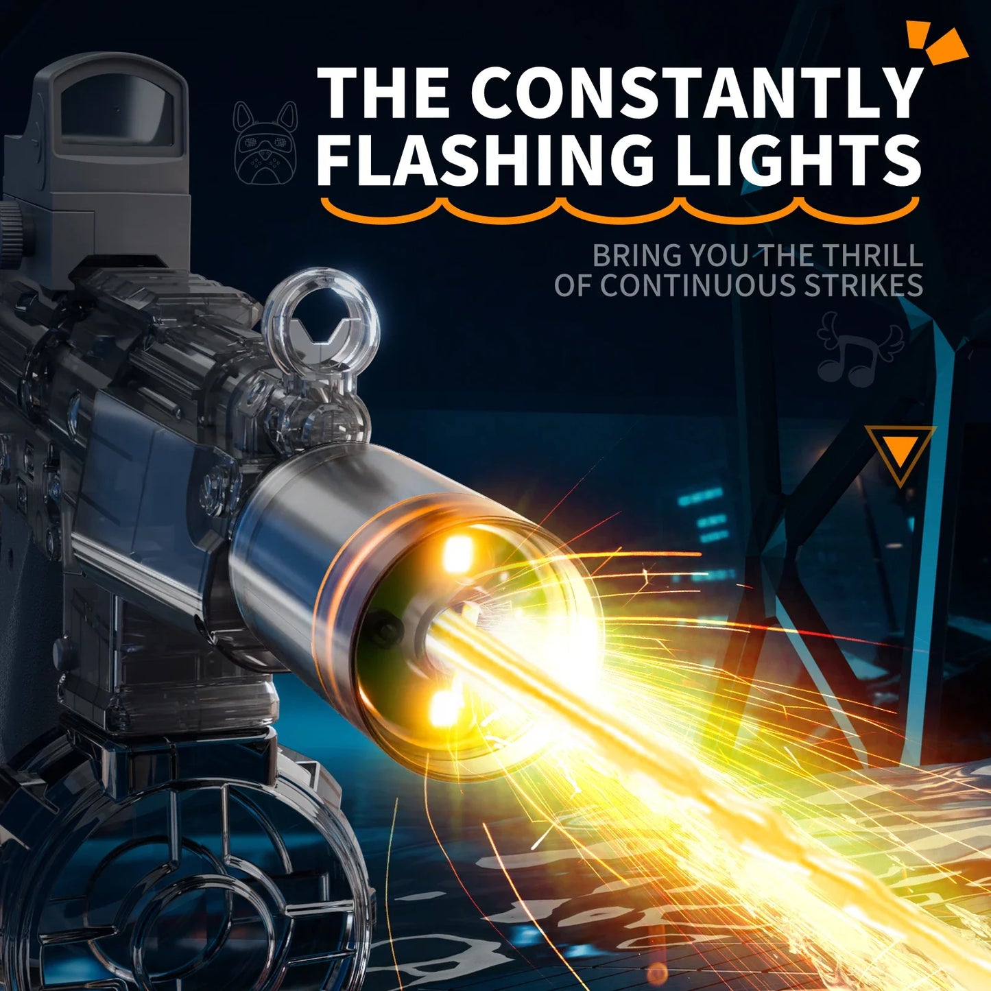 Electric Water Gun Toy | Automatic Sensor Lights & Firing Action