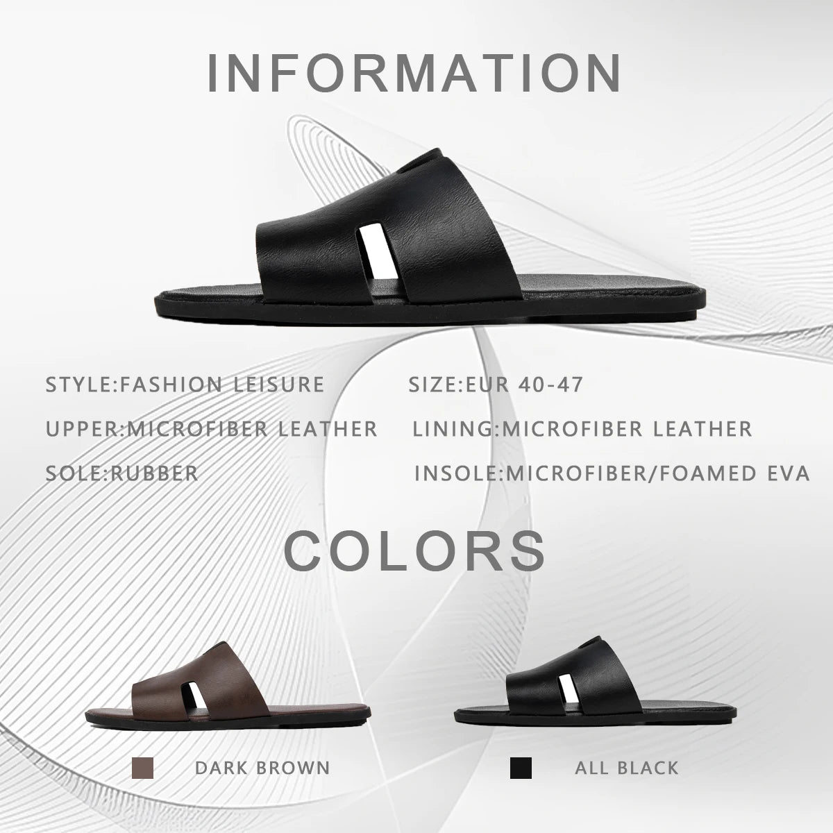 Men's Lightweight Casual Slip-On Sandals | Non-Slip Outdoor Comfort