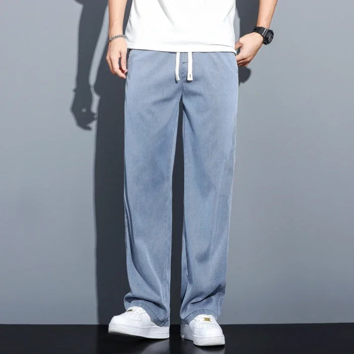Men's Summer Thin Straight Pants | Comfortable Casual Trousers