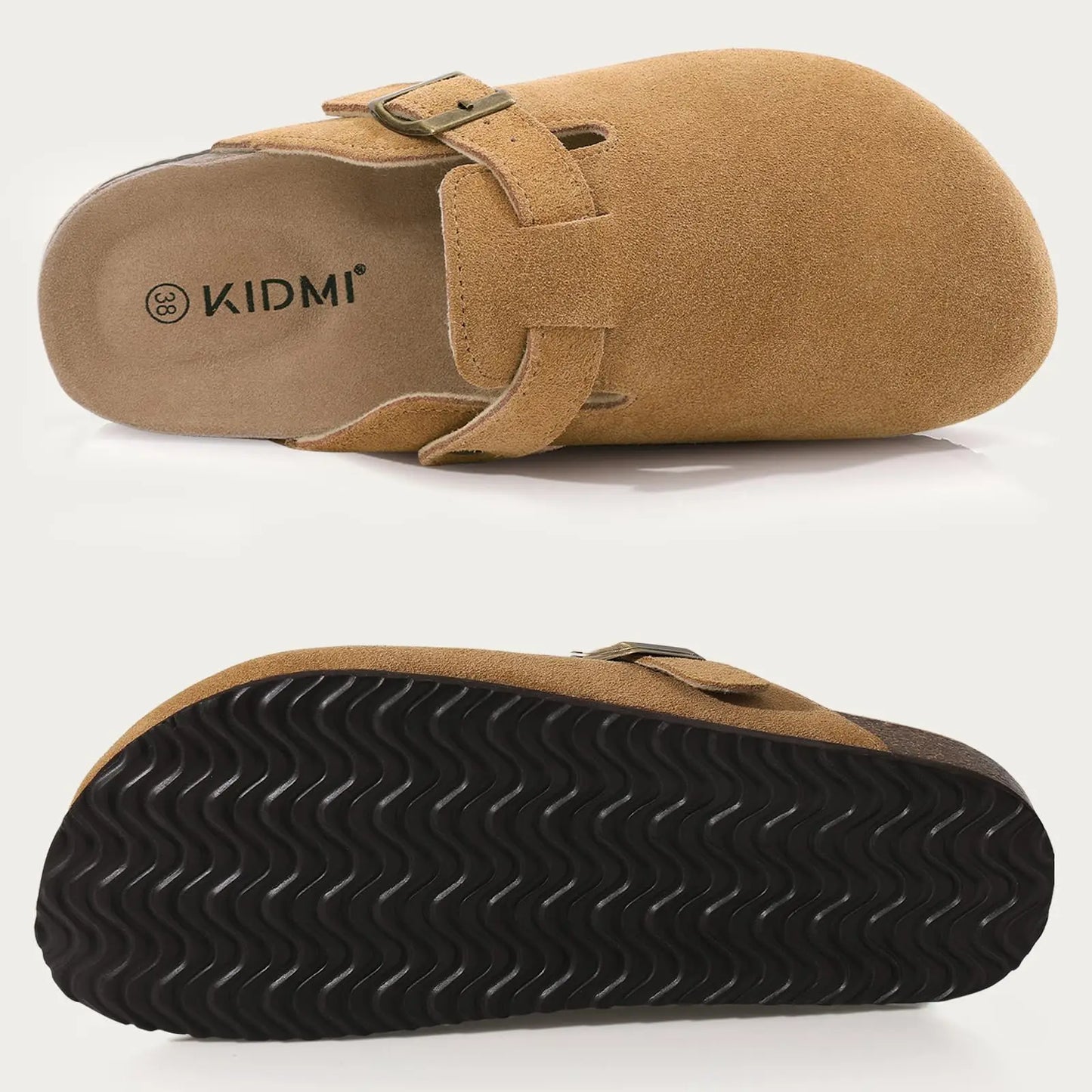 Comfortable Suede Clogs with Arch Support for All-Day Wear