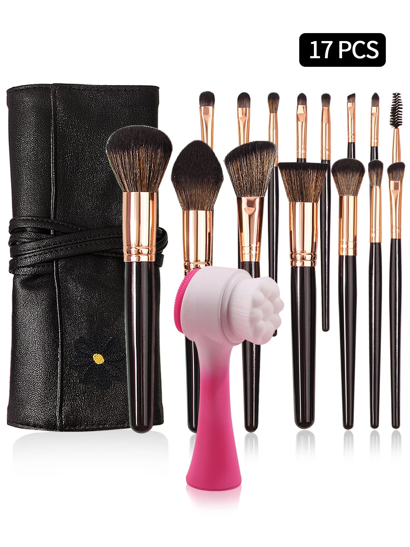 28pcs Professional Makeup Brush Set with Sponges & Face Brush | Complete Tools Kit 2026