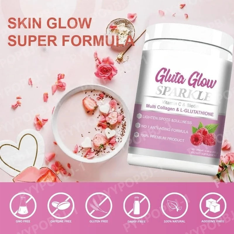 Glutathione Powder Collagen Peptides with Vitamin C & Biotin