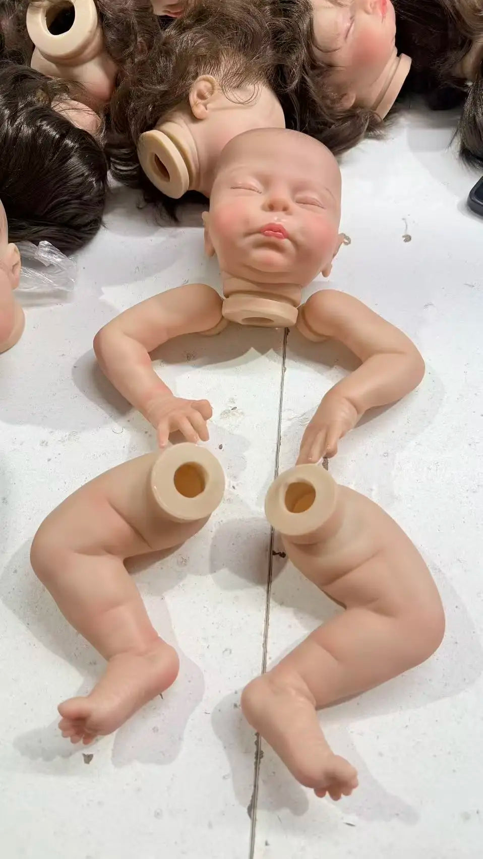 19-Inch Reborn Doll Kit | DIY Doll Parts with 3D Painted Skin