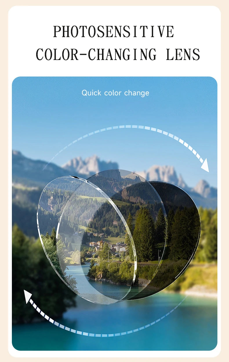 Elegant Photochromic Anti-Blue Light Glasses for Every Occasion