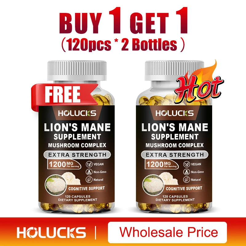 Lion's Mane Mushroom Complex Capsules | Brain & Immune Support