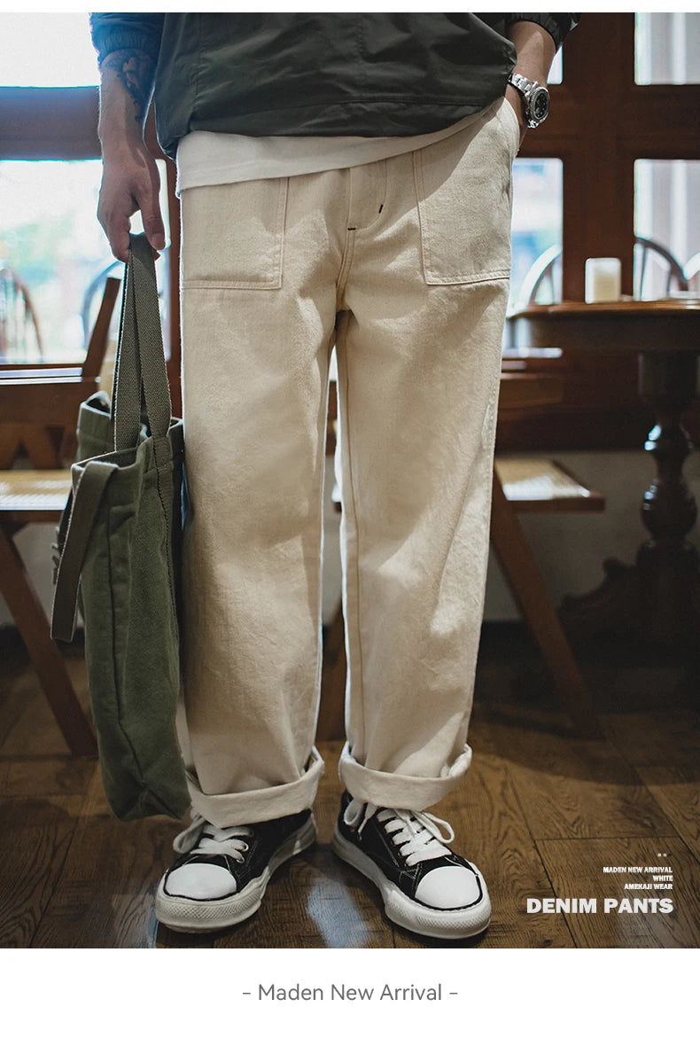 Men's Vintage Casual Loose Fit Cargo Pants | Comfortable Chino Trousers