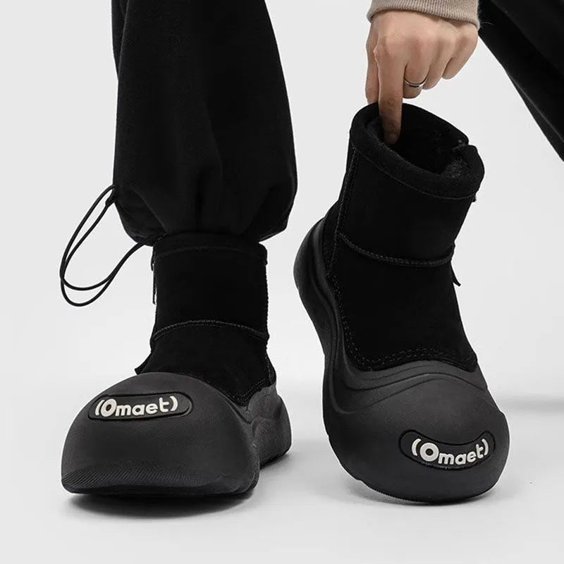 Couples Winter Snow Boots | Warm Plush Mid-Calf Ankle Boots