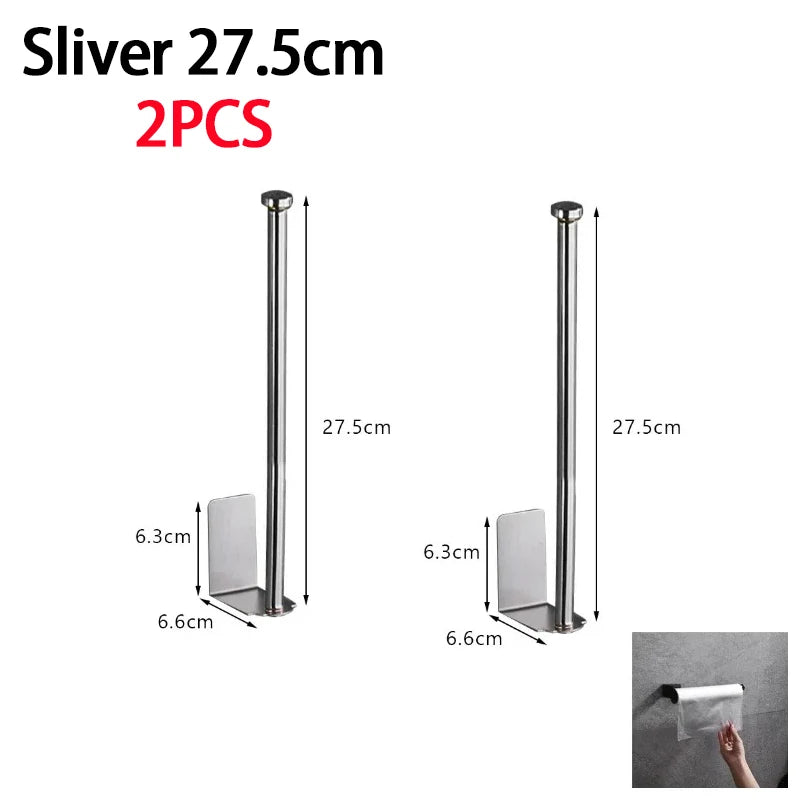 Stainless Steel Paper Towel Holder | Efficient Under Sink Organizer
