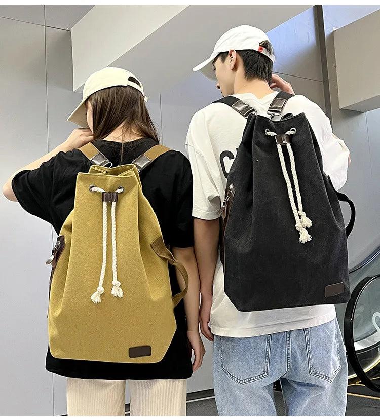 Retro Canvas Backpack Shoulder Bag | Stylish & Functional Gear