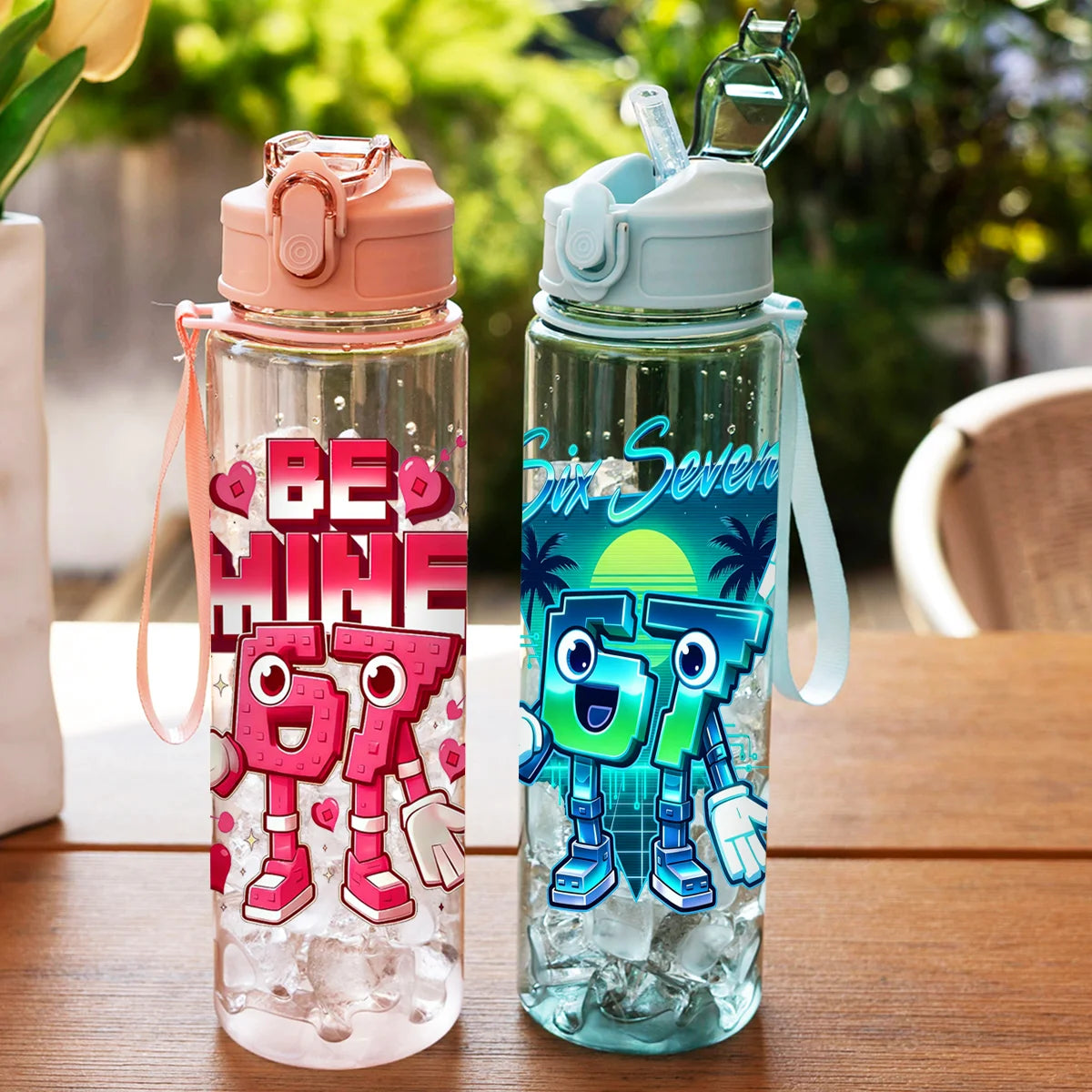 Portable 750ml Summer Straw Cup | BPA Free Water Bottle