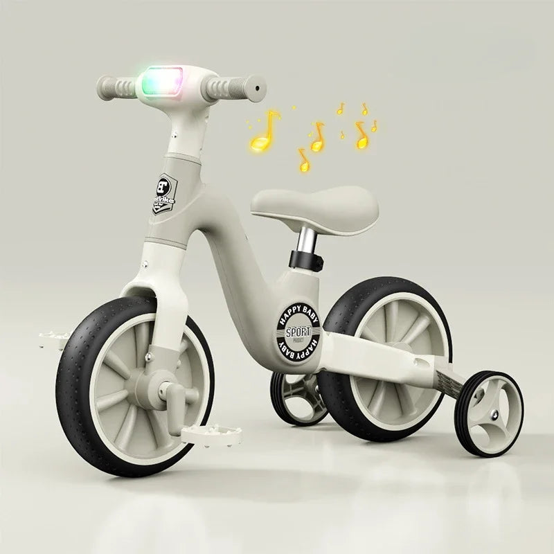 2-in-1 Children's Balance Bike with Music & Lighting | Fun Baby Walker