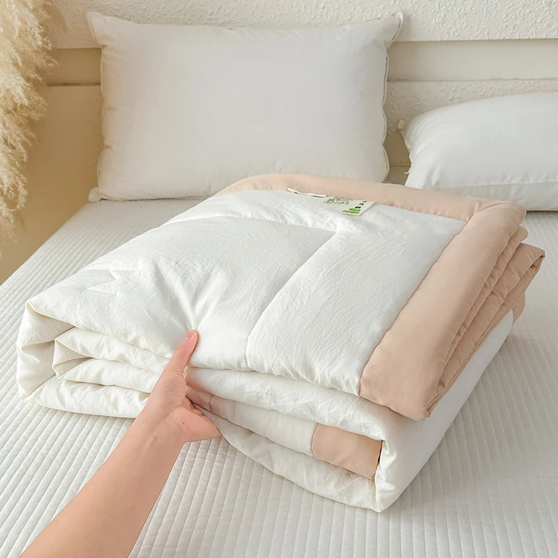 Soft Lightweight Summer Quilt | 100% Cotton Duvet Comforter