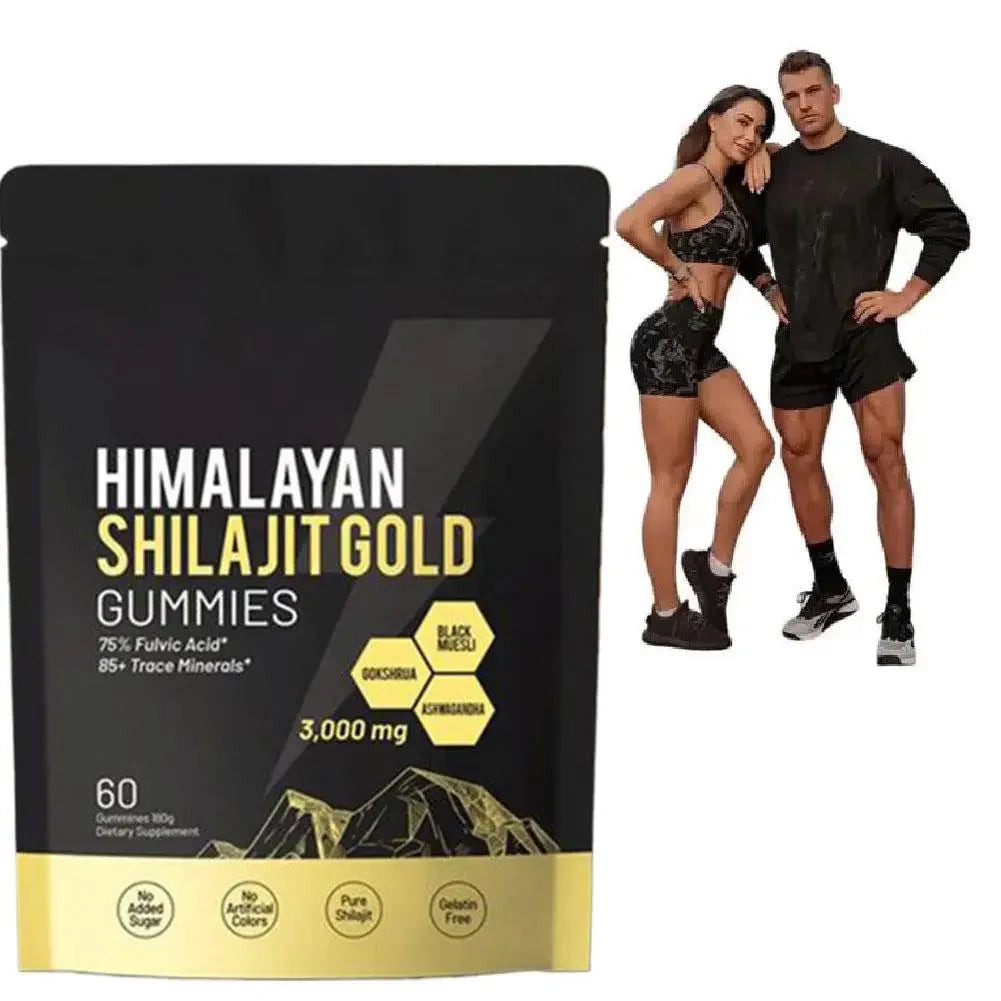 60pcs Himalayan Shilajit Gold Gummies | Boost Immunity & Strength