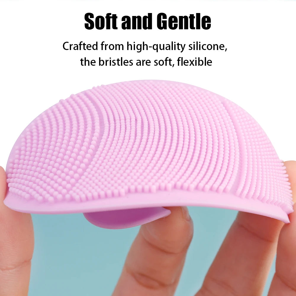 Soft Silicone Face Cleansing Brush | Gentle Skin Massager