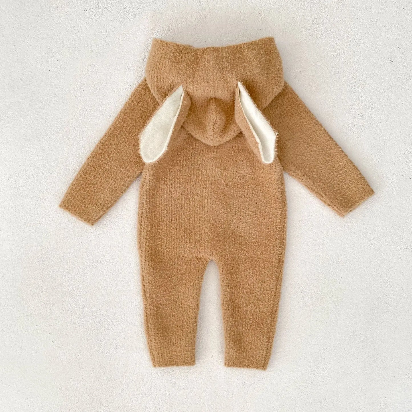 Cozy Cartoon Baby Rompers with Rabbit Ears | Adorable Infant Pajamas
