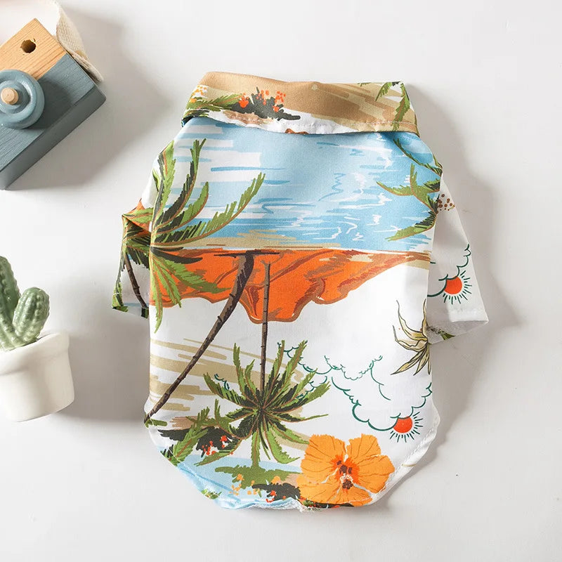 Summer Lightweight Pet Clothes | Stylish Dog & Cat Hawaiian Shirt
