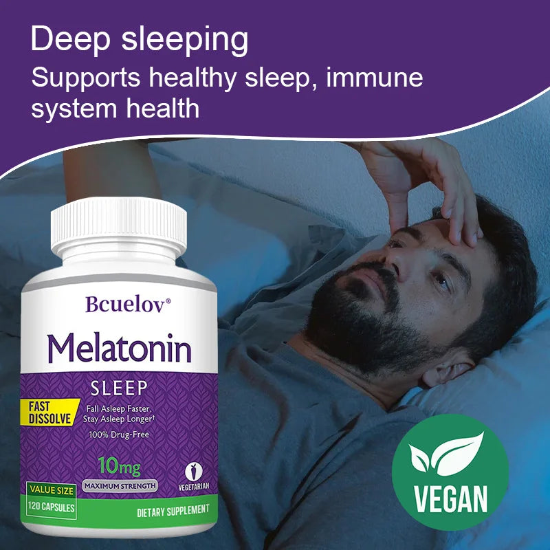 Melatonin 10 Mg Instant Capsules - Natural Sleep Aid